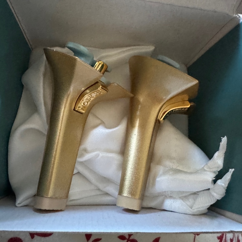 Matte Gold Stiletto Heel Kit 4" Pashion footwear 5-61/2